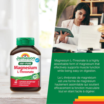100% Pure Magnesium L-Threonate